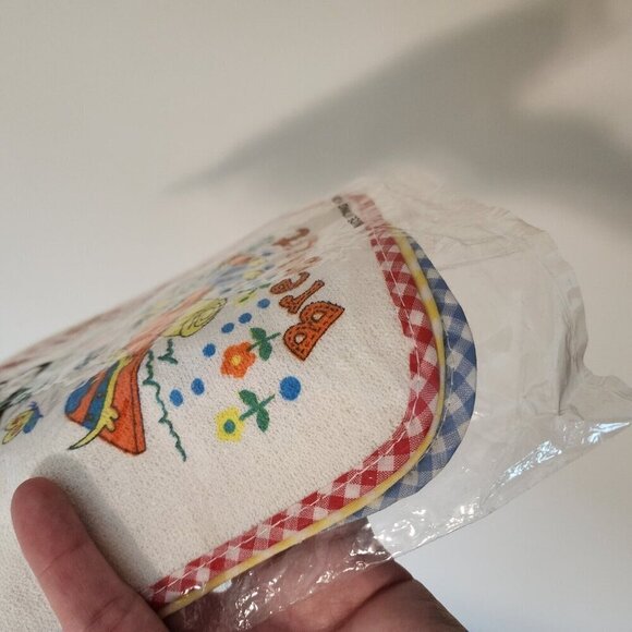 NOS NEW Vintage Trendy Babywear Breakfast Lunch Dinner Baby Bibs SET OF THREE - Picture 5 of 5